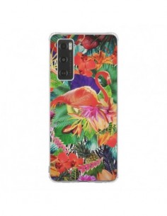 Coque Vivo Y70 Tropical Flamant Rose - Monica Martinez