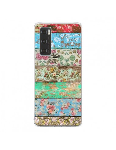 Coque Vivo Y70 Rococo Style Bois Fleur - Maximilian San