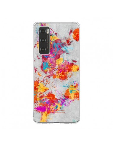 Coque Vivo Y70 Terre Map Monde Mother Earth Crying - Maximilian San