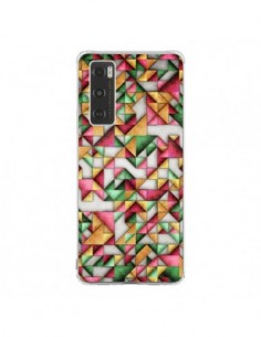 Coque Vivo Y70 Azteque Triangle Geometric World -...