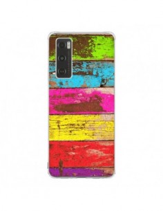 Coque Vivo Y70 Bois Coloré Vintage - Maximilian San