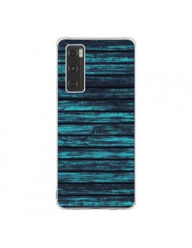 Coque Vivo Y70 Blue Moon Wood Bois - Maximilian San