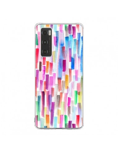 Coque Vivo Y70 Colorful Brushstrokes Multicolored - Ninola Design