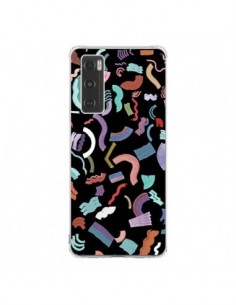 Coque Vivo Y70 Curly and Zigzag Stripes Black - Ninola...