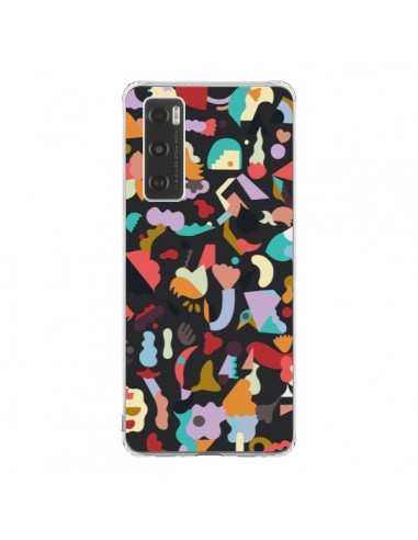 Coque Vivo Y70 Dreamy Animal Shapes Black - Ninola Design