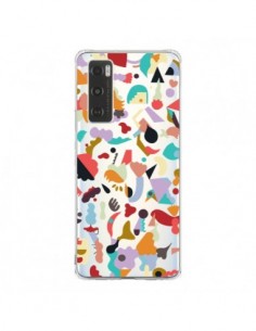 Coque Vivo Y70 Dreamy Animal Shapes White - Ninola Design