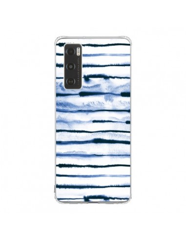 Coque Vivo Y70 Electric Lines White - Ninola Design