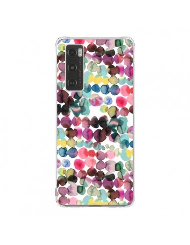 Coque Vivo Y70 Gradient Tropical Color Lines - Ninola Design