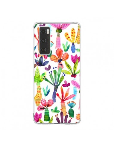 Coque Vivo Y70 Overlapped Watercolor Dots - Ninola Design