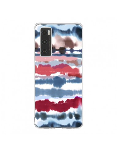 Coque Vivo Y70 Smoky Marble Watercolor Dark - Ninola Design