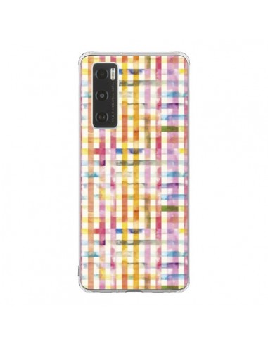 Coque Vivo Y70 Vichy Black Yellow - Ninola Design