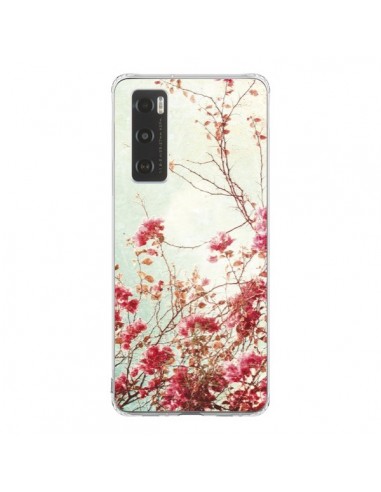 Coque Vivo Y70 Fleur Vintage Rose - Nico