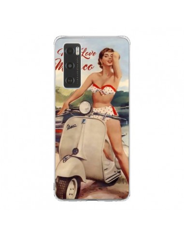 Coque Vivo Y70 Pin Up With Love From Monaco Vespa Vintage - Nico