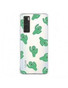 Coque Vivo Y70 Chute de Cactus Smiley Transparente - Nico