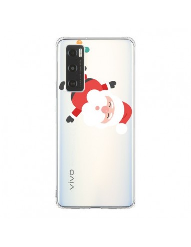 Coque Vivo Y70 Père Noël et sa Guirlande transparente - Nico