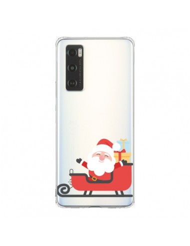 Coque Vivo Y70 Père Noël et son Traineau transparente - Nico