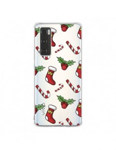 Coque Vivo Y70 Chaussette Sucre d'Orge Houx de Noël...