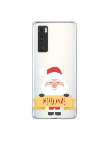 Coque Vivo Y70 Père Noël Merry Christmas transparente - Nico