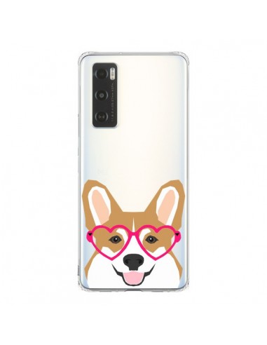 Coque Vivo Y70 Chien Marrant Lunettes Coeurs Transparente - Pet Friendly