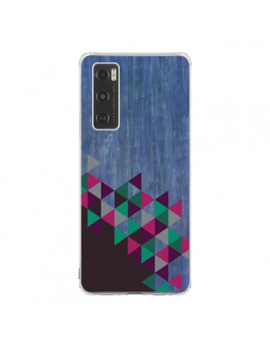 Coque Vivo Y70 Wood Bois Azteque Triangles Archiwoo - Pura Vida