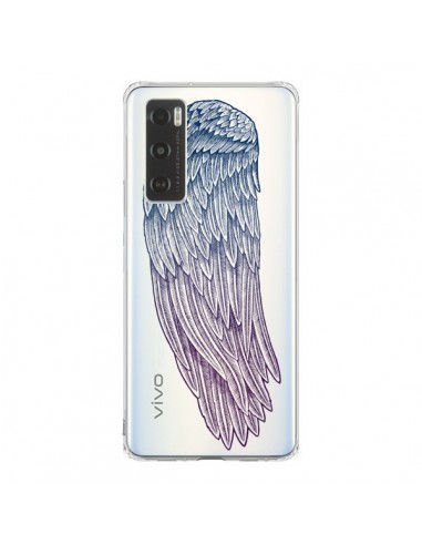 Coque Vivo Y70 Ailes d'Ange Angel Wings Transparente - Rachel Caldwell