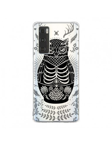 Coque Vivo Y70 Owl Chouette Hibou Squelette Transparente - Rachel Caldwell