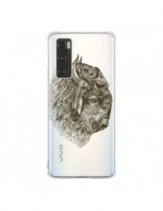 Coque Vivo Y70 Buffalo Bison Transparente - Rachel Caldwell