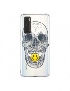 Coque Vivo Y70 Tête de Mort Smiley Transparente - Rachel...