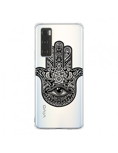 Coque Vivo Y70 Hamsa Cinq Doigts Main Mauvais Oeil Transparente - Rachel Caldwell