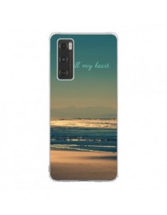 Coque Vivo Y70 Be still my heart Mer Sable Beach Ocean -...