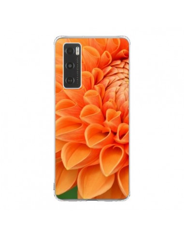 Coque Vivo Y70 Fleurs oranges flower - R Delean