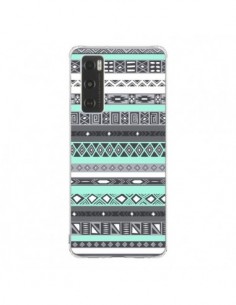Coque Vivo Y70 Azteque Aztec Bleu Pastel - Rex Lambo