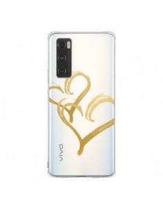 Coque Vivo Y70 Deux Coeurs Love Amour Transparente -...