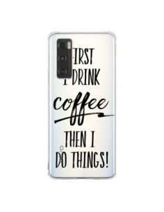 Coque Vivo Y70 First I drink Coffee, then I do things...
