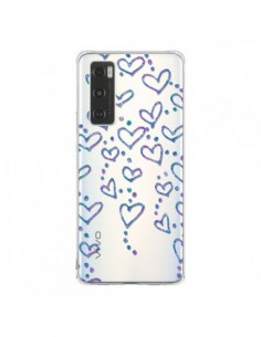 Coque Vivo Y70 Floating hearts coeurs flottants...