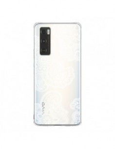 Coque Vivo Y70 Lacey Paisley Mandala Blanc Fleur...