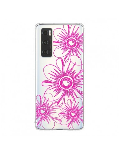 Coque Vivo Y70 Spring Flower Fleurs Roses Transparente - Sylvia Cook