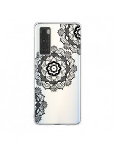Coque Vivo Y70 Triple Mandala Noir Black Transparente -...