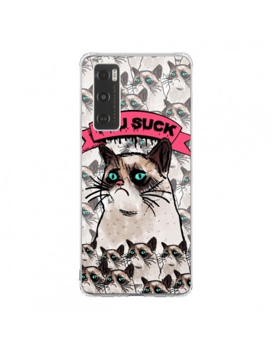 Coque Vivo Y70 Chat Grumpy Cat - You Suck - Sara Eshak