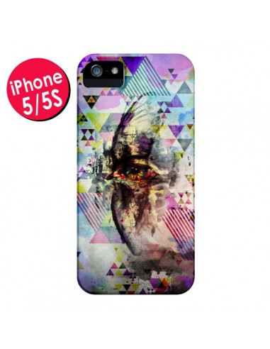 Coque Oeil Triangle Oiseau Cry Bird pour iPhone 5 et 5S - Maximilian San