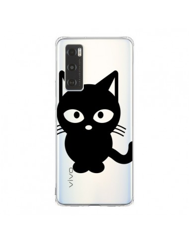 Coque Vivo Y70 Chat Noir Cat Transparente - Yohan B.