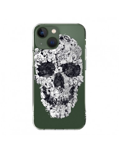 Cover iPhone 13 Teschio Doodle Trasparente - Ali Gulec