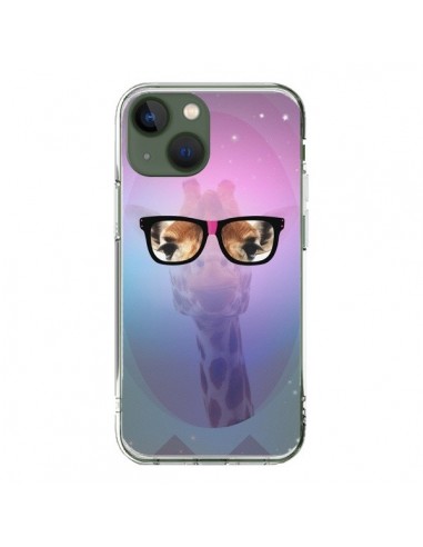 Coque iPhone 13 Girafe Geek à Lunettes - Aurelie Scour