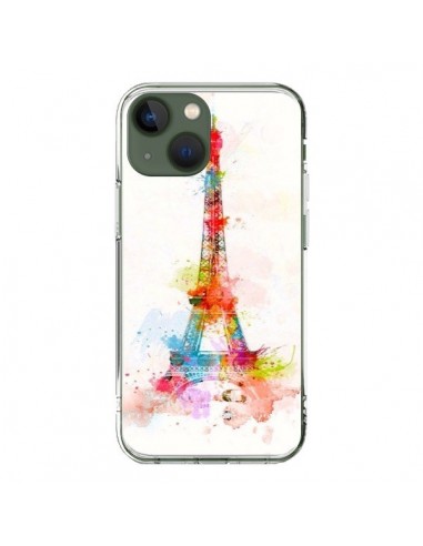 Coque iPhone 13 Paris Tour Eiffel Muticolore - Asano Yamazaki