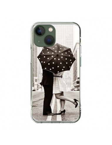 Coque iPhone 13 Secret under Umbrella Amour Couple Love - Asano Yamazaki