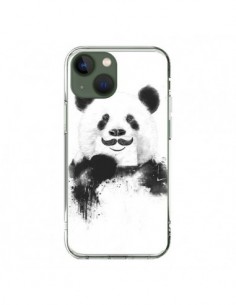 Coque iPhone 13 Funny Panda Moustache Movember - Balazs...