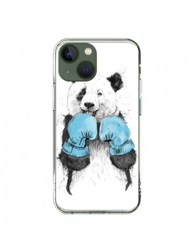 Coque iPhone 13 Winner Panda Boxeur - Balazs Solti