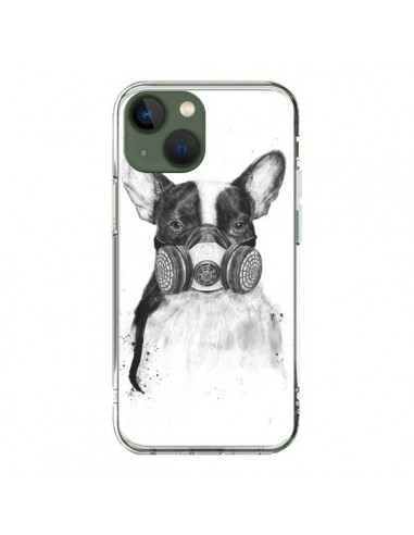 Coque iPhone 13 Tagueur Bulldog Dog Chien Big City Life - Balazs Solti