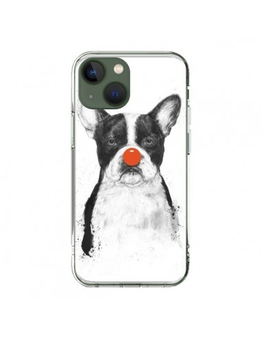 Coque iPhone 13 Clown Bulldog Chien Dog - Balazs Solti