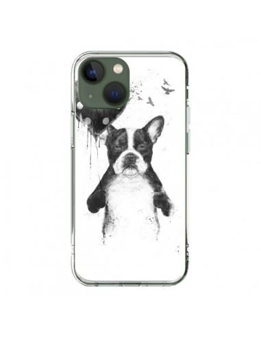 Coque iPhone 13 Lover Bulldog Chien Dog My Heart Goes Boom - Balazs Solti
